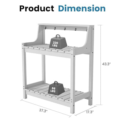 Potting Table–Storage,Workstation - color: White