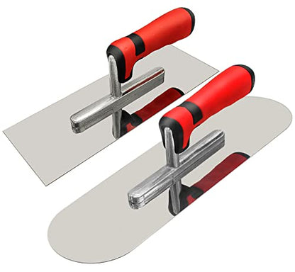Stainless Steel Concrete Finishing Tools Set, Flat & Pool Trowel