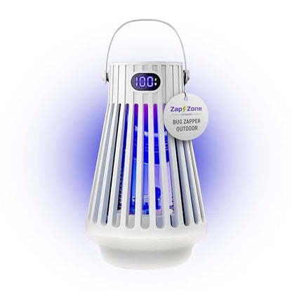 Zap Zone Defender Bug Zapper Outdoor Indoor Rechargeable Mosquito Zapper
