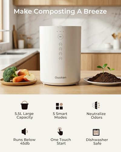OK-255 Electric Composter for Kitchen 5.5L