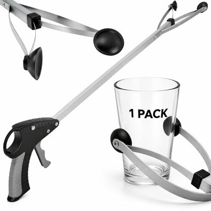 Vive Suction Cup Grabber Reacher 32" - Elderly Grab It Reaching Pickup Tool