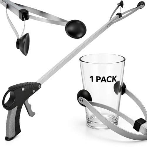 Vive Suction Cup Grabber Reacher 32" - Elderly Grab It Reaching Pickup Tool