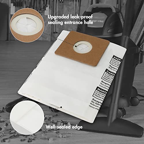 Shop-Vac 90668 2-2.5 Gallon Disposable Filter Bags, 6 Pack - style: 2.5 Gallon