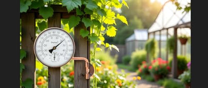 4-Inch Brass Outdoor Thermometer & Humidity Gauge, Analog Dial - size: 4inch thermo&hygrometer