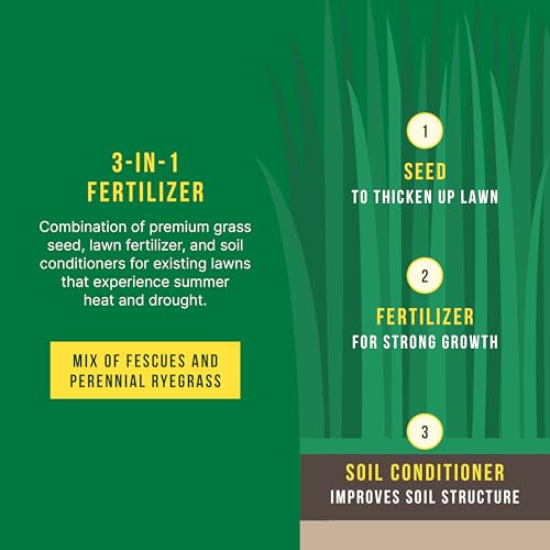 Sunday Northwest Grass Seed & Fertilizer with Tall Fescue - Sun & Shade