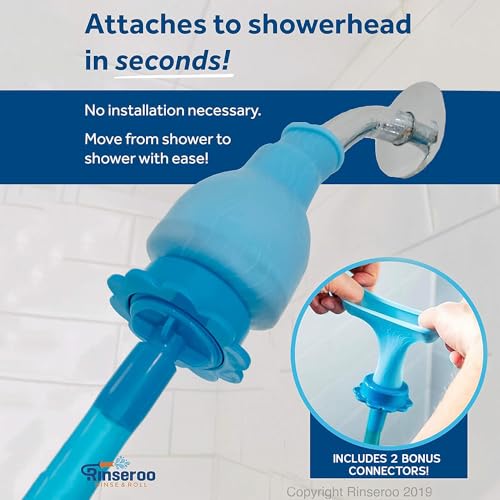Rinseroo Shower Cleaning Thing Slip-On Handheld Hose Attachment