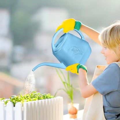 Plastic Watering Can - SkyBlue Color - 1 Gallon - color: Skyblue