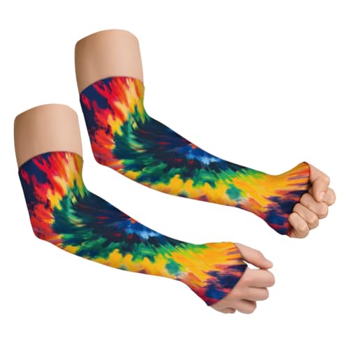 1 Pair Gardening Sleeves Farmers Sun Protection Cooling Arm Sleeves Cover Arms for Women Men Garden Outdoor Sports - color: Multi-color