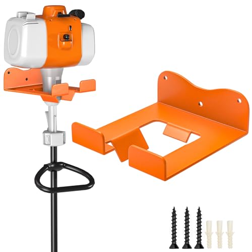 Wall-Mounted Weed Wacker Hanger, Garage Tool Organizer, 1 Pack Orange - color: Orange-1Pcs