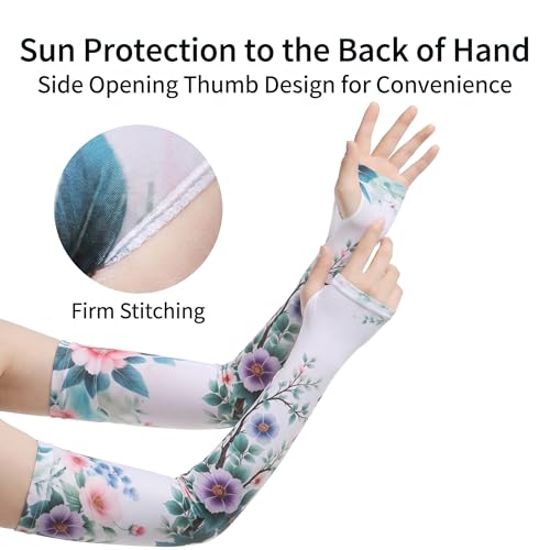 Gardening Sleeves for Women Farm Sun Protection Thorn Proof Cooling Arm Sleeves to Cover Arms for Garden Sports