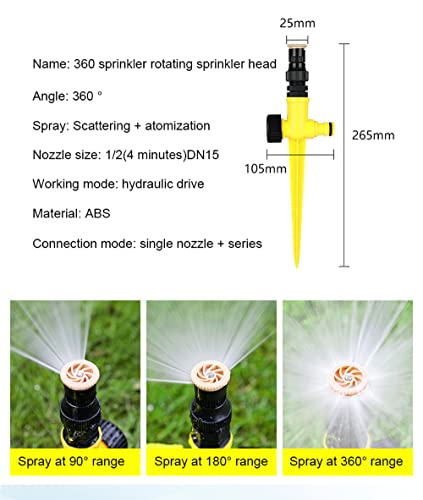 360° Rotation Auto Irrigation System Garden Lawn Sprinkler Patio - color: 3 PCS