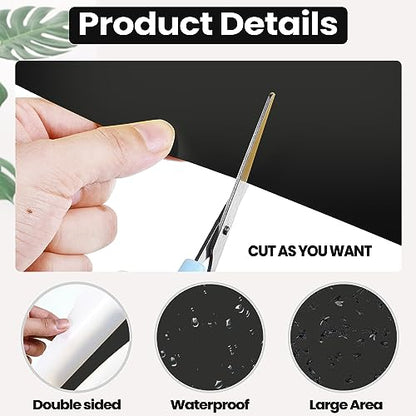 Qualirey 100 Pcs 6x8 Inch Black Sticky Traps for Gnats - color: Black