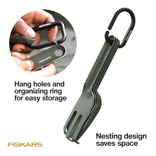 Fiskars 5-Piece House Plant Cultivating Tool Set for Indoor Gardening - size: 5-Piece Set