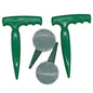 2 Pack Seed Planter Tool, 6.9" Dibber Garden Tool, Plastic Seed Dibbler for Planting, Bulb Digger Garden Planter with Handle for Sowing Seeds, Planting, Bulbs, Digging (Green, 2pcs per Pack)