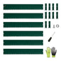 Anleolife 6-inch Green Steel Garden Edging - color: Green, style: 6 inch tall
