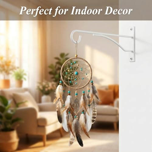 Eyrosa 8" Plant Hangers Hanging Hooks Minimalist 6 Pack, White - color: White
