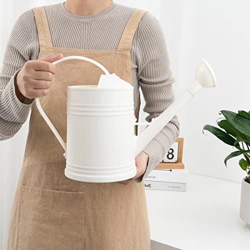 Plastic Indoor Watering Can with Sprinkler Head - 68 oz, 1/2 Gallon - color: White