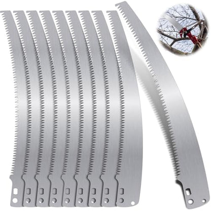 Yaocom 10 Pcs 12 Inch Pole Saw Blade Tree Pruner Replacement Blade Compatible with Corona TP 3841 TP 3811 TP 3714 TP 3712 TP 3702 TP 2712 TP 2612 TP 2512 Pruning Saws Trimmers, 3 Cutting Surface