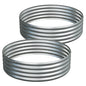 2PCS 4x4x1ft Galvanized Raised Garden Bed Kit,Round Garden Bed Outdoor Planter Box for Vegetables,Flowers,Herbs,Easy Assembly,Silver - size: 4x4x1(2PCS)