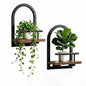 Amaoot Floating Shelves Set for 2, Wall Plant Holder Shelf, Wall Planters