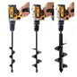 Set 3 (1.6x16, 2.6x16, 3.5x16) Solid Shaft Auger Drill Bit for Planting - Easy Planter Garden Auger - Bulb & Bedding Plant Augers - Post Hole Digger for 3/8” Hex Drive Drill