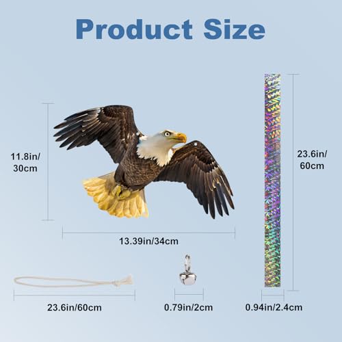 2PCS Flat Fake Hawk to Keep Pigeon Away from Balcony - color: Black Hawk（2） 2pcs