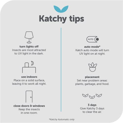 Katchy Original and Midnight Glue Board Refills (24 Pack) – Catcher & Killer for Mosquito, Gnat, Moth & Fruit Fly – Indoor Flying Insect Trap Glue Board Refills – Non-Zapper Traps for Buzz-Free Home - size: 24 Pack