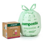 Compostic Compostable Trash Bags, 1.6 Gallon Mini Bin, 100 Ct - size: 100 Count (Pack of 1), style: Mini 1.6 Gallon