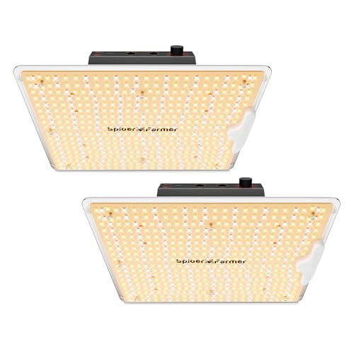 Spider Farmer SF1000D 2 Pack LED Grow Light Dimmable Full Spectrum 2x4 Tent - size: 2x4