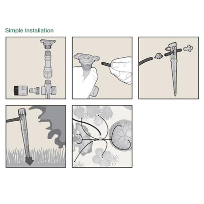 Rain Bird SWDMSPKIT Drip Spot Watering Kit - size: 18-Piece Kit, style: Spot Watering Kit: Bubblers/Emitters