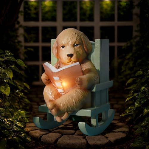 Sheaifun Fairy Garden Accessories Outdoor Miniature Golden Retriever Statue - style: Golden Retriever