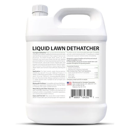 Covington Liquid Lawn Dethatcher (32oz) – Liquid Aerator Concentrate & Humic Thatch Remover, Soil Softener & Grass Thatch Buster for Lawns & Gardens – Kids & Pet Safe, Made in USA - size: Quart