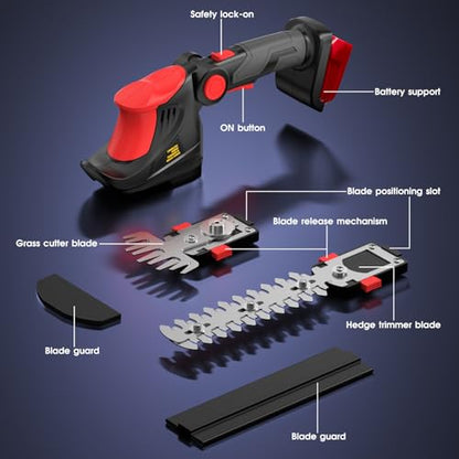 Hedge Trimmer Cordless for Milwaukee 18V MAX Battery
