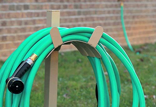 Liberty Garden Products 693 Free Standing Garden Hose Stand With Brass Faucet, Holds 150-Feet of 5/8-Inch Hose - Tan - style: Hose Stand with Bib - Tan
