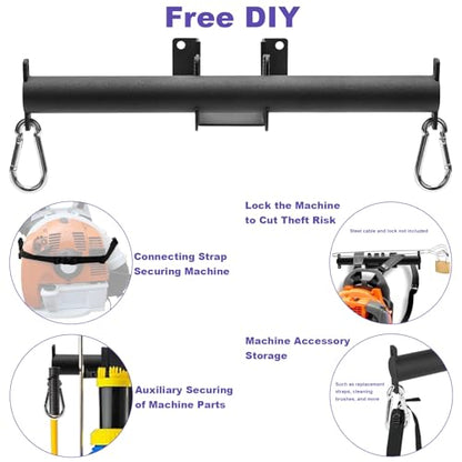Backpack Blower Wall Hanger,Heavy Duty Wall Mounted Backpack Blower Rack,Backpack Leaf Blower Hanger for Backpack Leaf Blowers,Garden Sprayers,Chainsaws