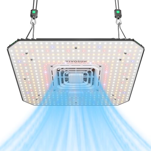 VIVOSUN AeroLight A200 200W LED Grow Light with Fan - size: 2.2x2.2