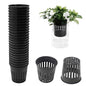 25PCS 2 Inch Net Pots for Hydroponics Slotted Mesh Net Cups Wide Lip Planting Baskets for Orchids Vegetables Indoor Outdoor Plant Growing - size: 25pcs