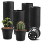 100 Pack 3 Inch Nursery Pots, Extra Thick 3" Small Plant Pots for Plants - color: Black, size: 3"-100P