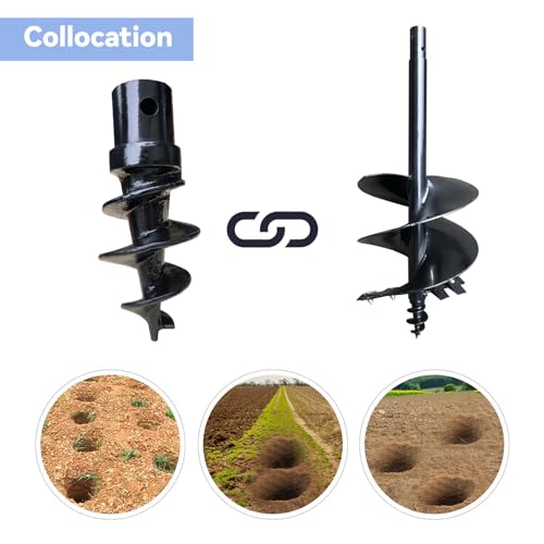Auger Pilot Tip Replacement, 1-7/8" Shank for 6-24" Post Hole Diggers