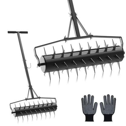 Seeutek 18Inch Rolling Lawn Aerator, Upgraded Heavy Duty Aerators - size: 18" New
