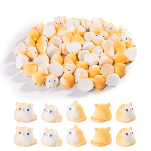 60 pcs Mini Resin Cat Many Styles Variety Tiny Animals Figures Miniature Little Small Animal Figurines Bulk for Micro Fairy Garden Landscape Accessories Hide Crafts Decor Aquarium - color: Cat-60p