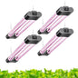 Hlite LED Grow Light 16 inch, Hanging Full Spectrum Linkable 4 Pack - color: Pinkish White, size: 4 x 20W SWITCH