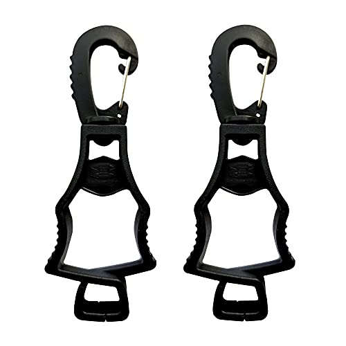 Seibertron Patented Glove Clips, Work Gloves Grabber Holder Clip to Pants, 2 Pieces Black - color: Black