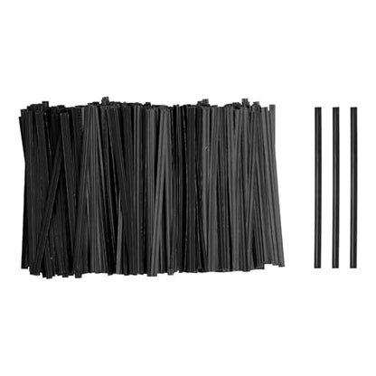 HARFINGTON 1000pcs Bag Twist Ties 3.5" Reusable Kraft Paper Twist Ties Wire Cable Ties for Party Bread Candy Cake, Black - color: Black, size: 3.5"