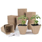 3.15 Inch Peat Pots 60 Pack, Square Seed Starting Pots with Plant Labels