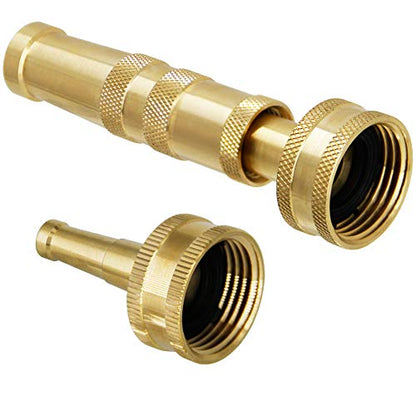 Twinkle Star Brass Heavy Duty Adjustable Twist Hose Nozzle Set - color: Nozzle Jet 1 Pack