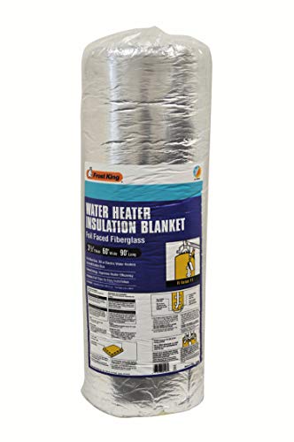 Frost King SP60 All Season Water Heater Insulation Blanket, 3” Thick x 60” x 90”, R10 - size: 60" x 3" Thick x 90" Round