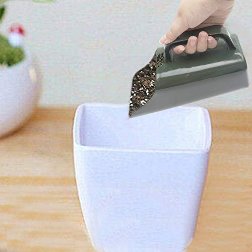 Garden Soil Scoop with Built‑in Sifter, Plastic Hand Shovel Trowel