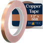 Kraftex Copper Tape 1/2 inch x 66ft. Copper Foil Tape for Stained Glass Soldering with Conductive Adhesive. Great Shielding for Guitars, EMI Shielding, Jewlery Making and Crafts - size: 1/2" x 66ft