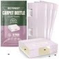 Carpet Beetle Traps – 12 Pack | Sticky Indoor Glue Boards for Carpet Beetles, Larvae & Other Crawling Insects | Non-Toxic Pest Control Trap & Monitor for Closets, Storage Areas, and More